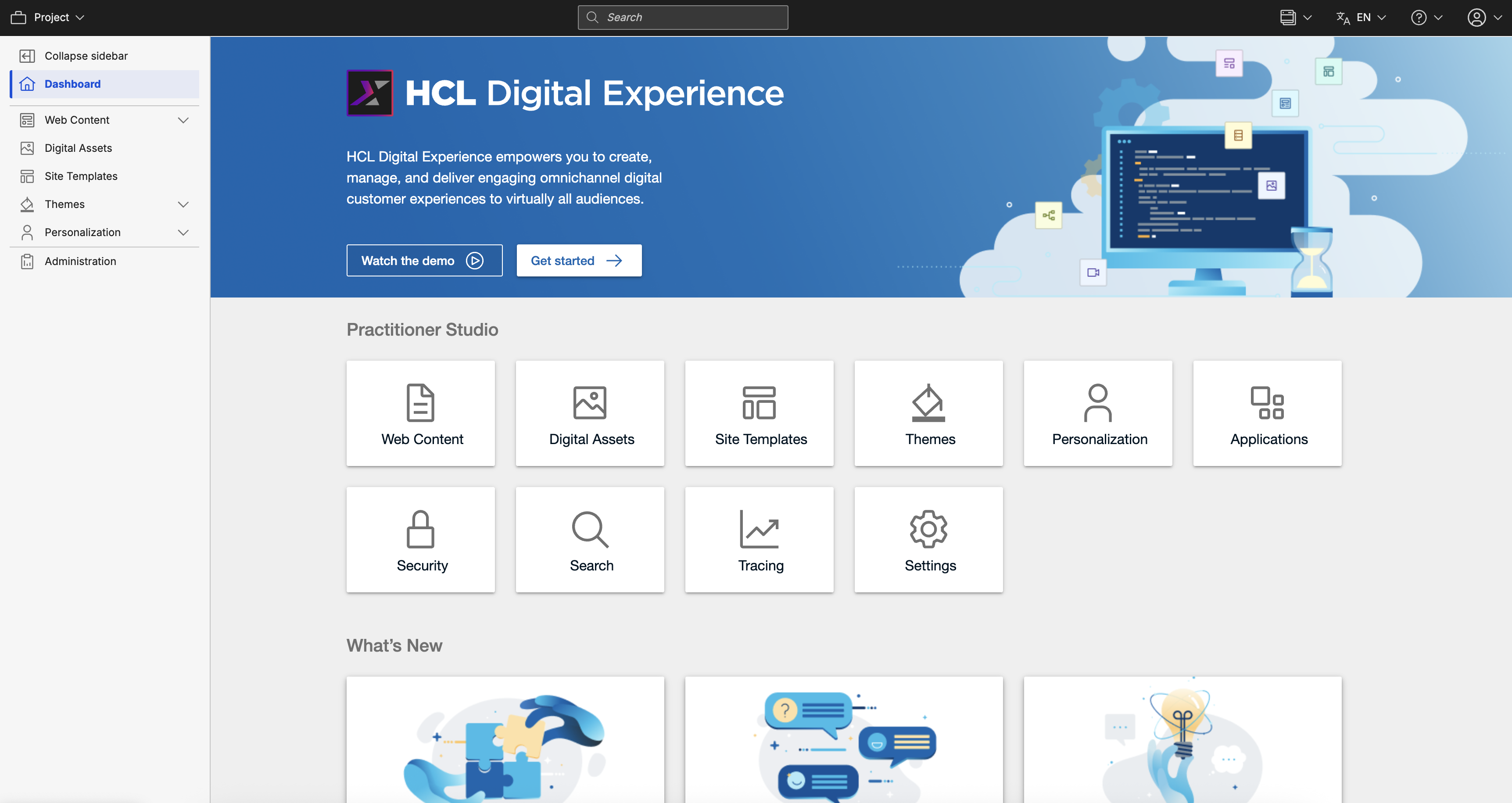 Log in to HCL Digital Experience 9.5