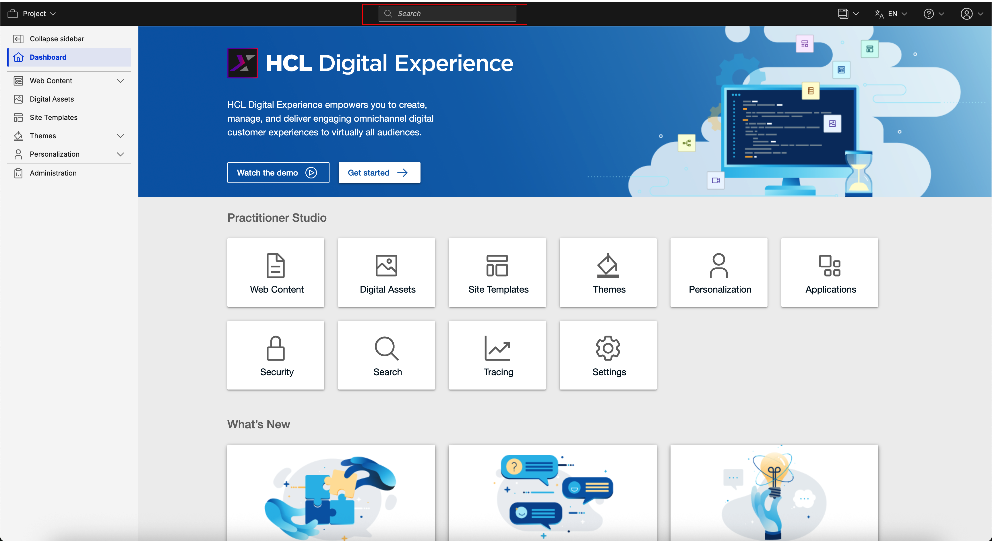 Log in to HCL Digital Experience 9.5