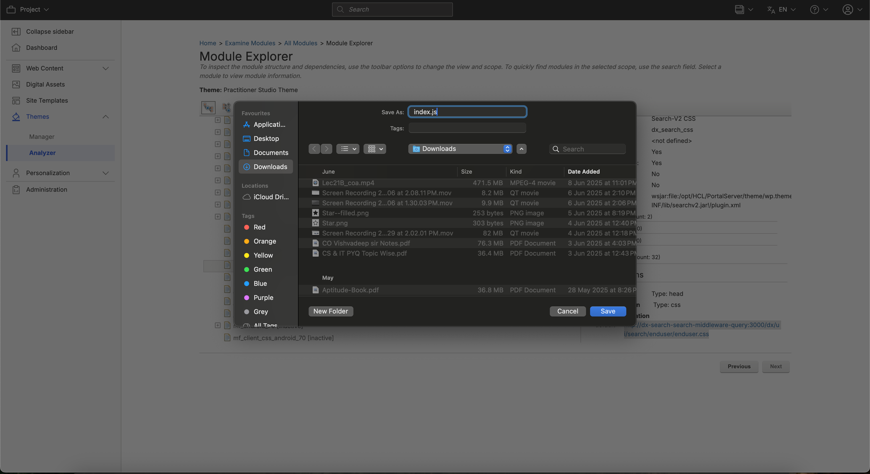 Right click on the Location URL to download it. Save as index.js for now.