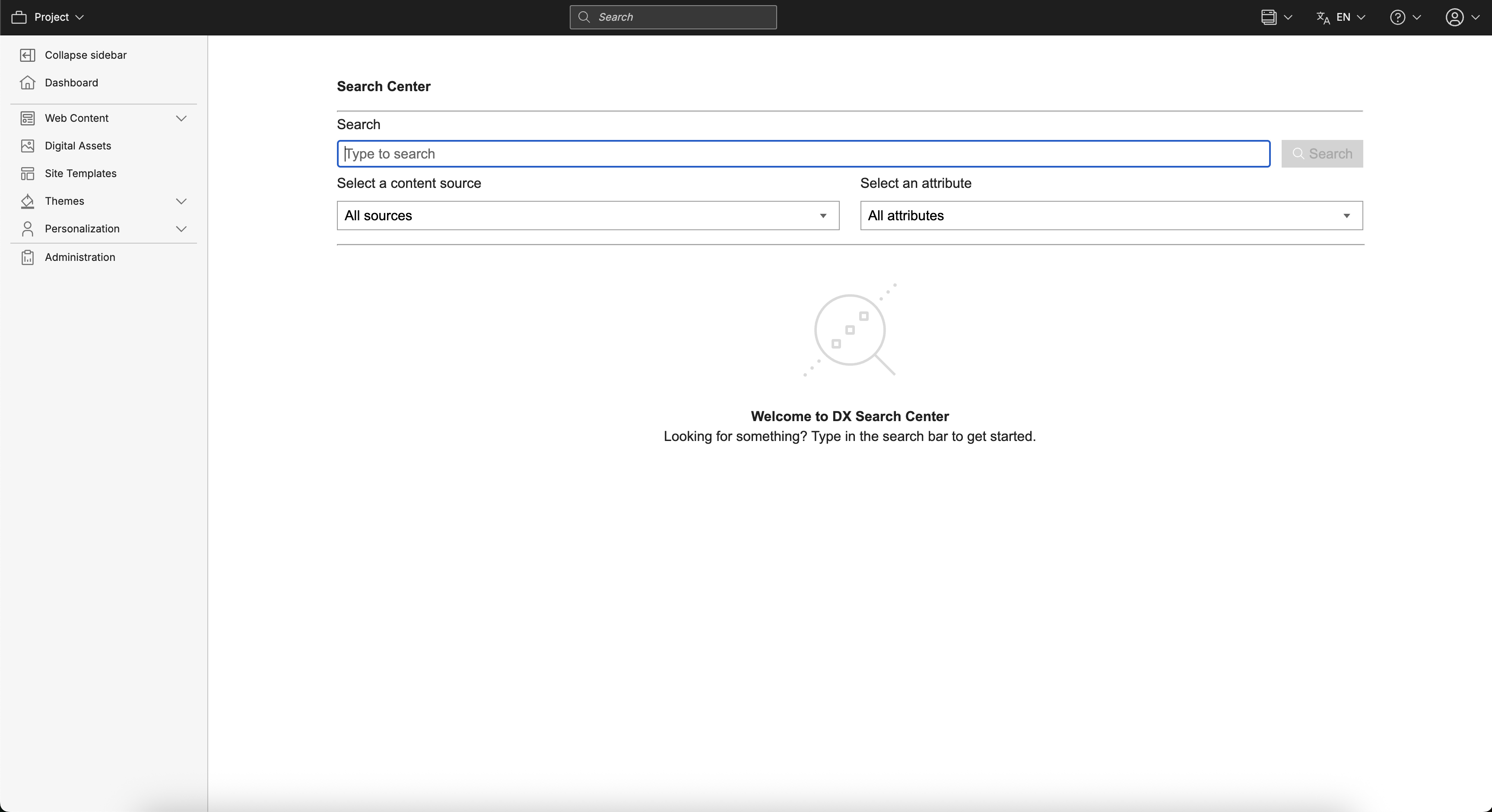 HCL Search Landing Page