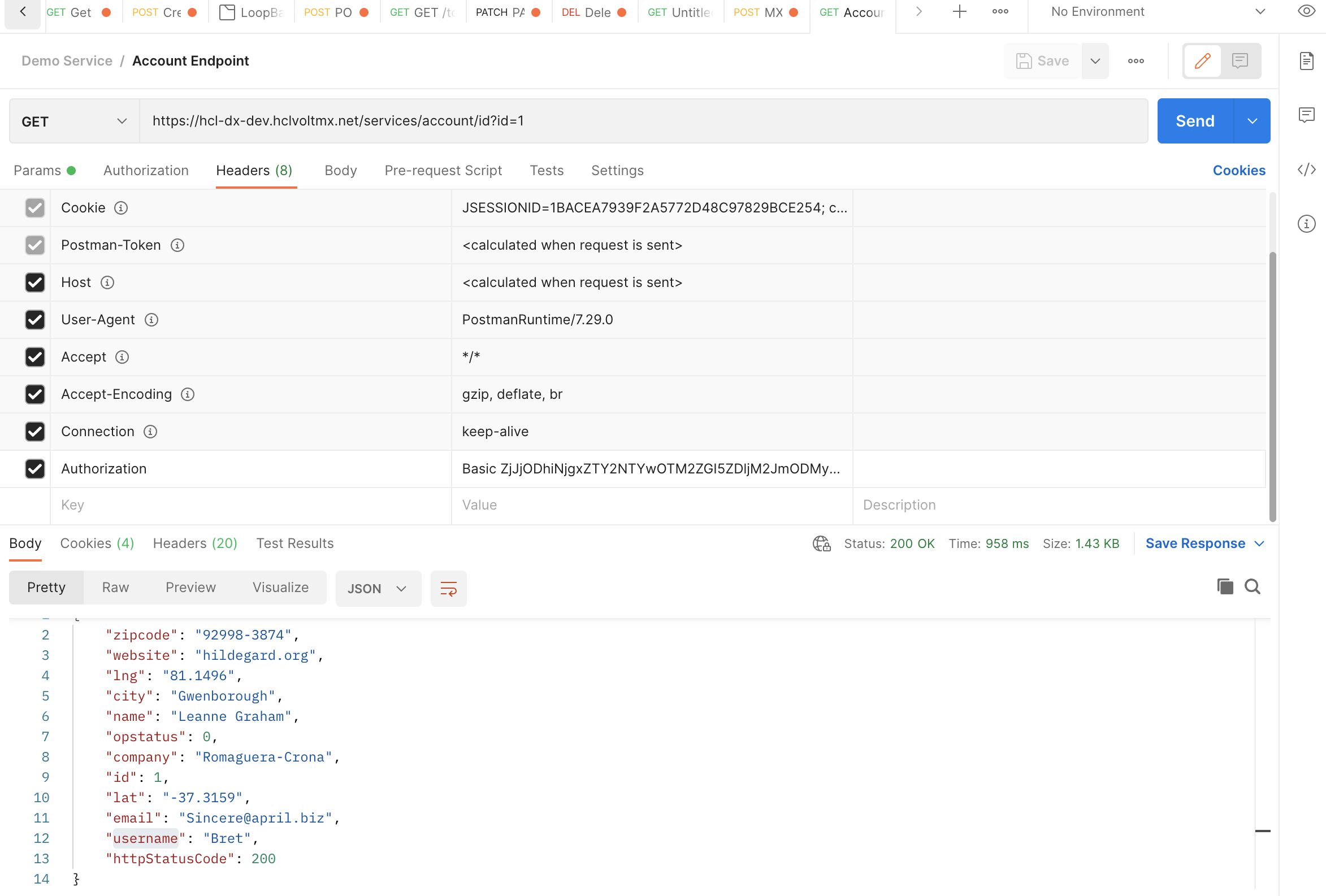 VOLTMX Sample API Endpoint.