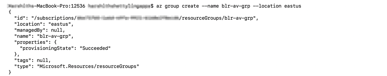 Create a resource group in Azure