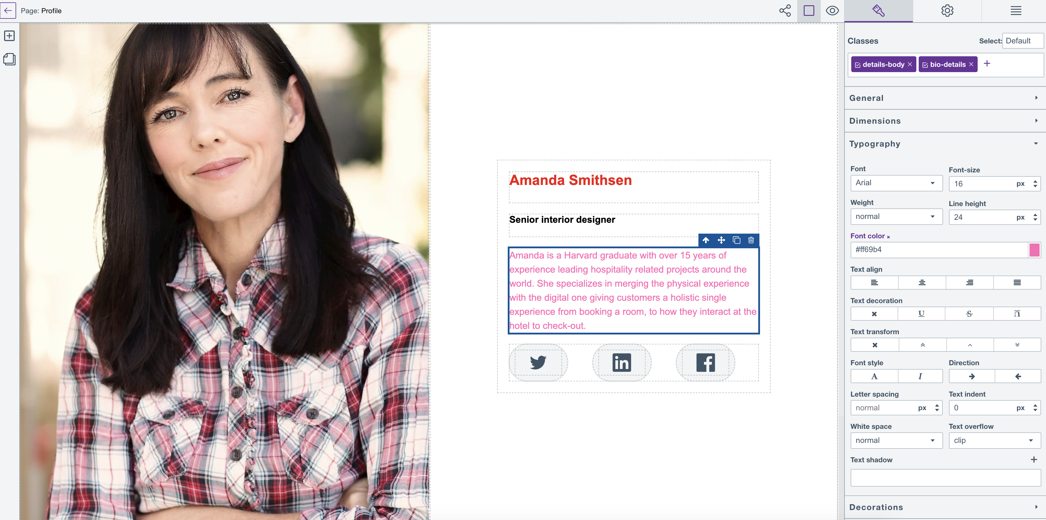 Apply text style color