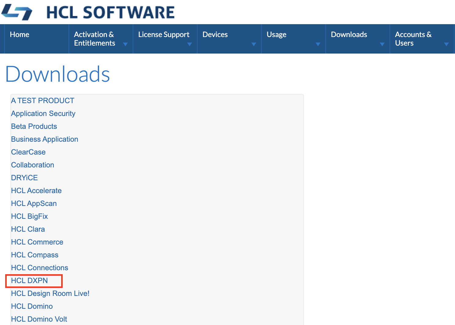 Select products DXPN