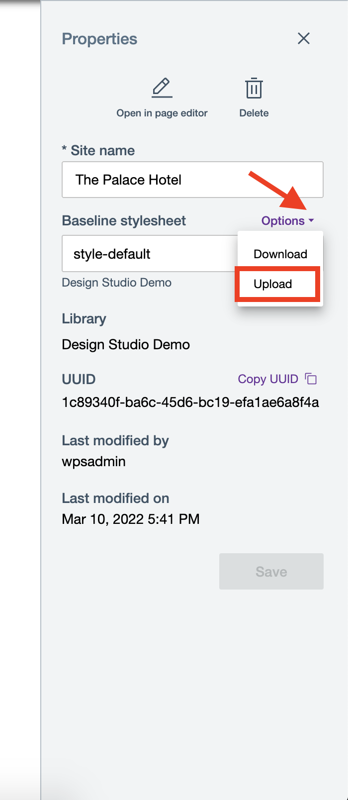Upload baseline stylesheet