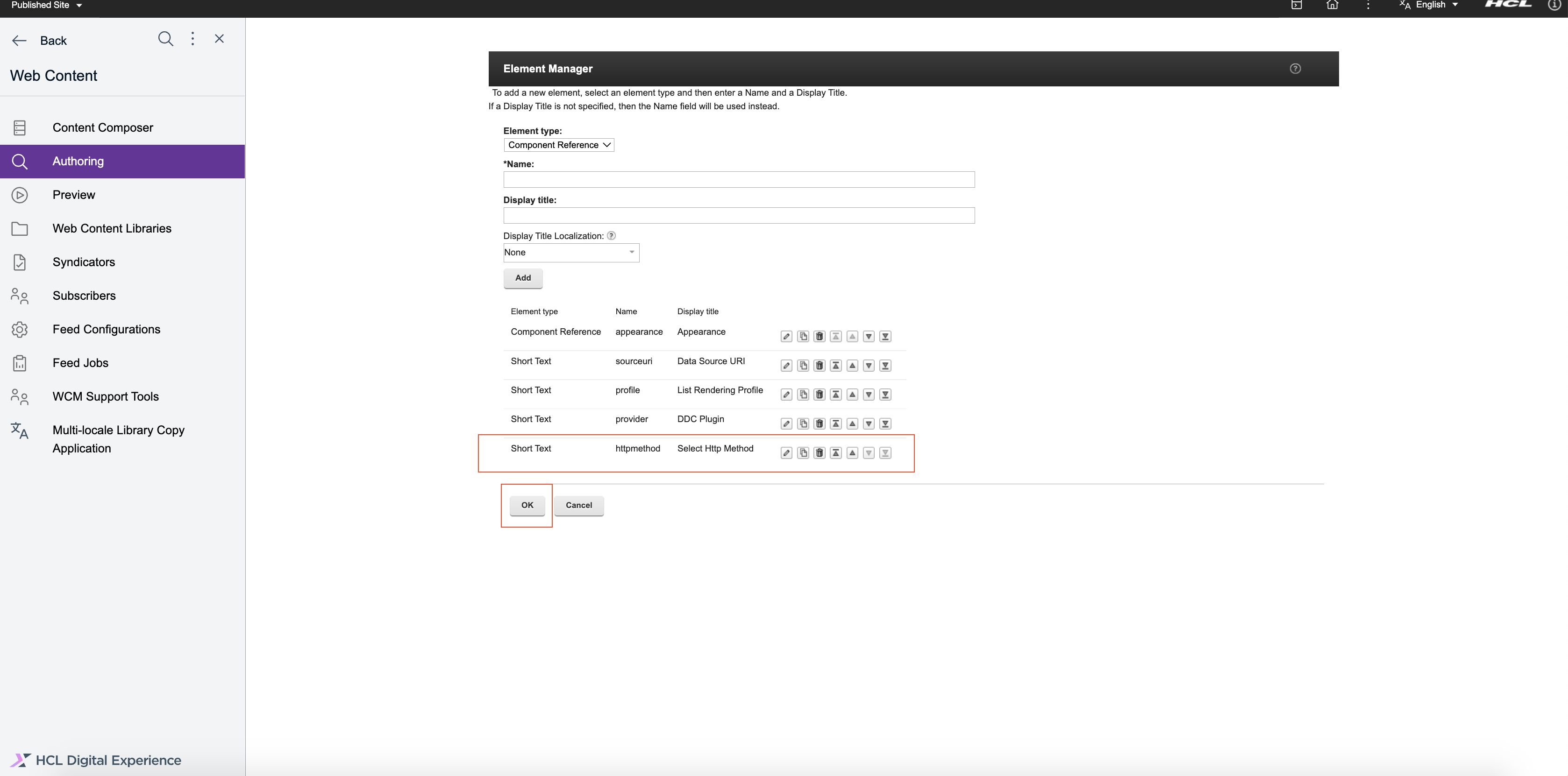Create Content Template and select its attribute for Post.