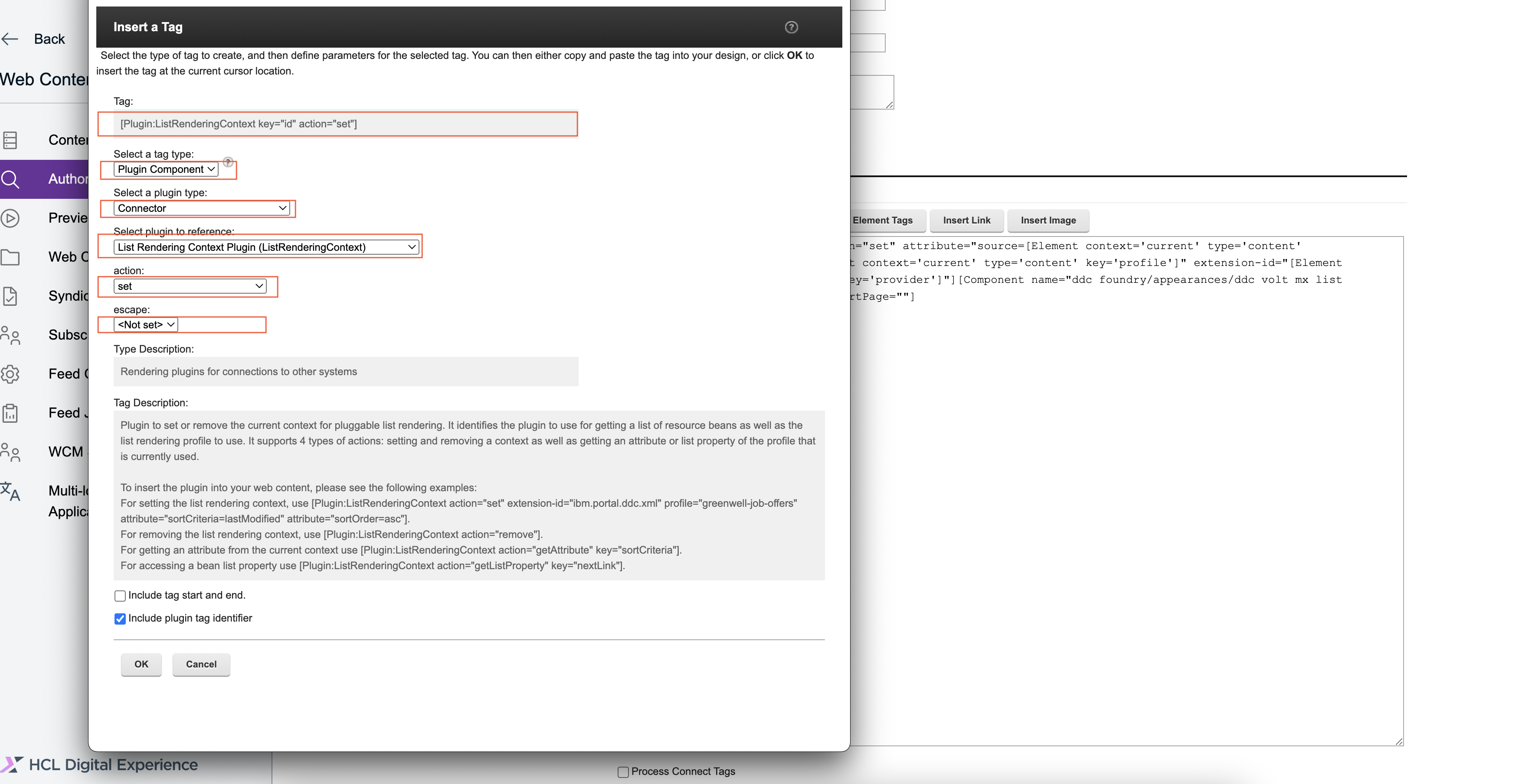 Select plugin in Presentation Template.
