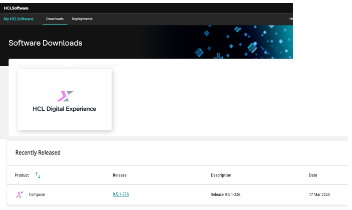HCL DX Compose latest versions