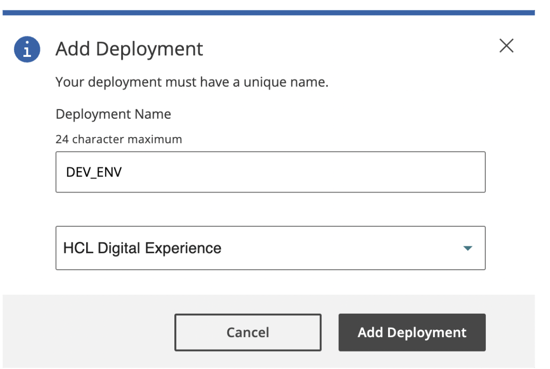 Create Deployment