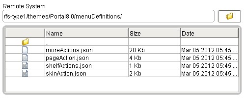 Capture d'écran dans la racine du thème dans WebDAV