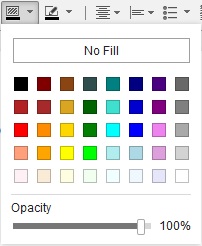 Background color panel
