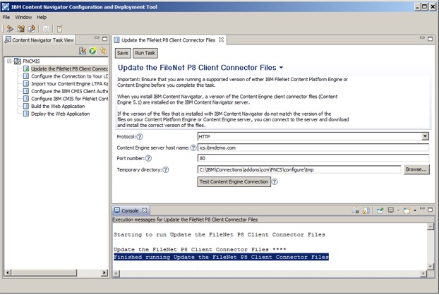 task running successful