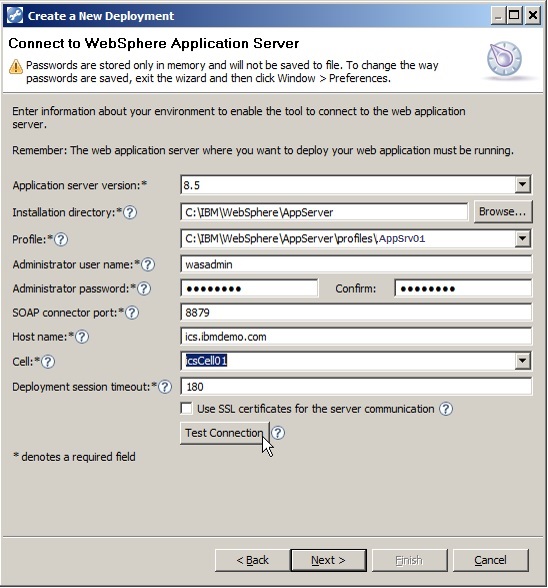 Select IBM CMIS for FileNet Content Manager