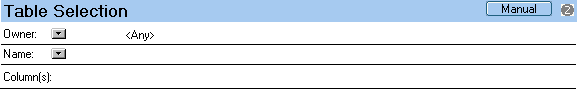 DB2 connection document table selection bmp