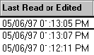 Last read or edited function for columns