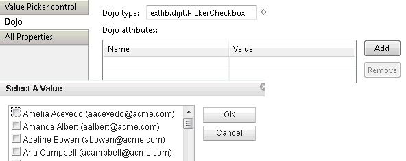 Setting dojo attributes