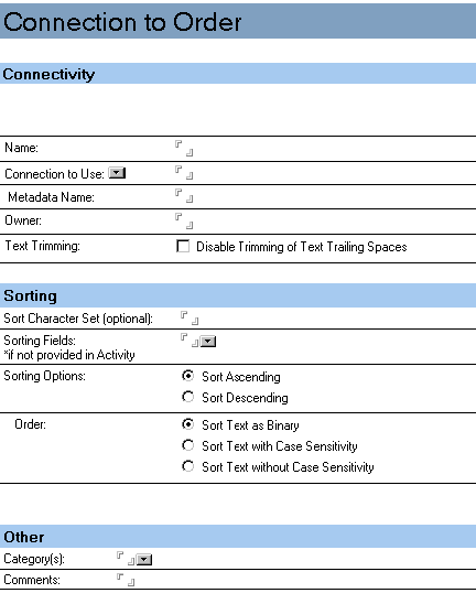 Order Metaconnector connection document bmp