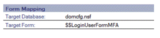 Form Mapping section of the custom form document