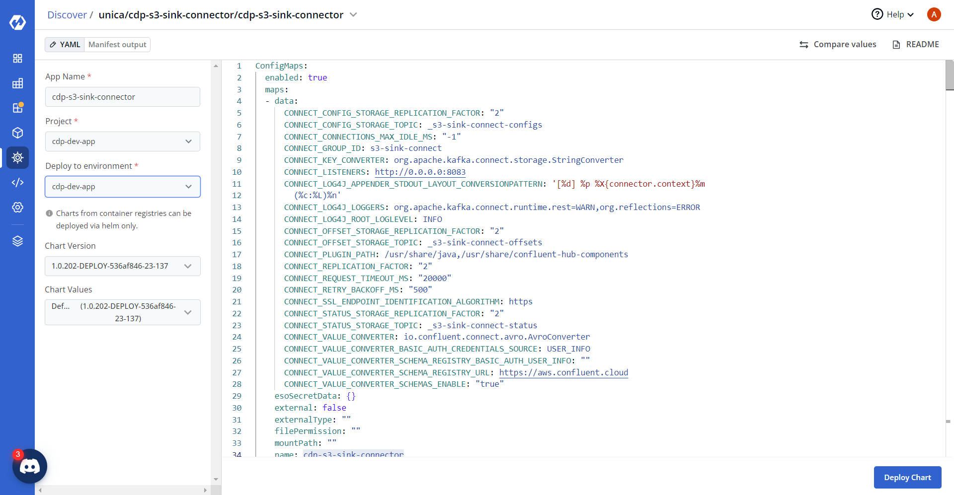 Deploying CDP S3 Sink Connector