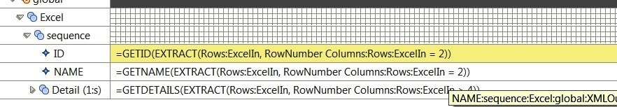 Screen capture of inbound mapping rules