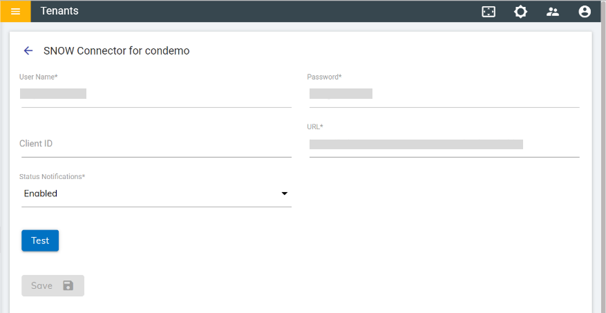 ServiceNow (SNOW) Integration