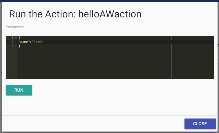 Run Function Action