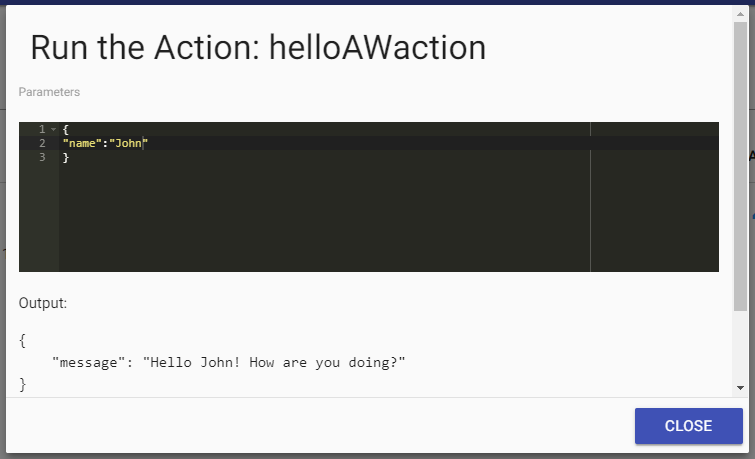 Run Function Action