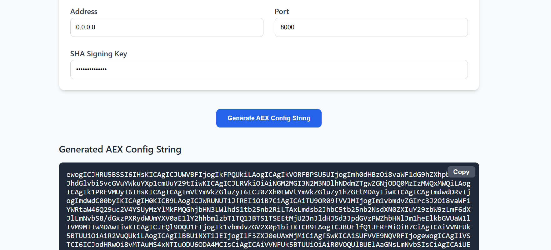 Config Generator GenAI Configuration Generator Tool Usage