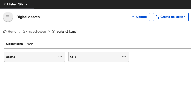 Uploaded folders
