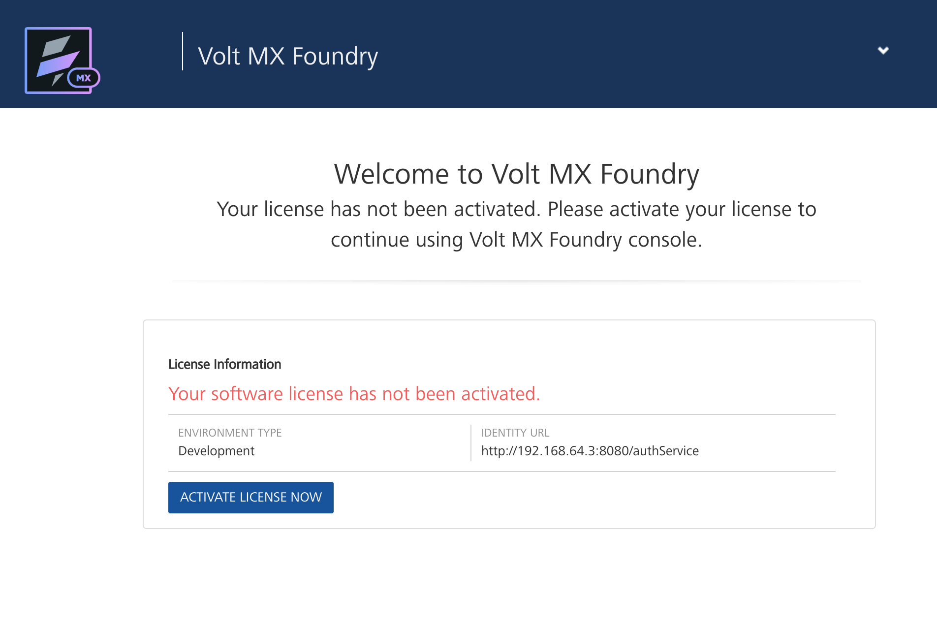 expired trial license error message
