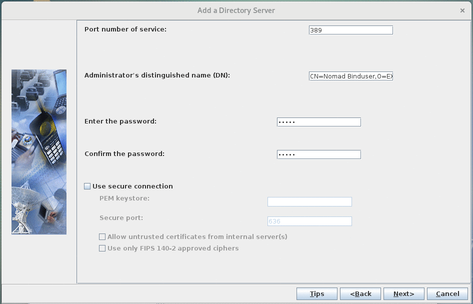 nomad configure bind user