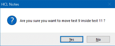 solicitud de confirmación para mover carpetas