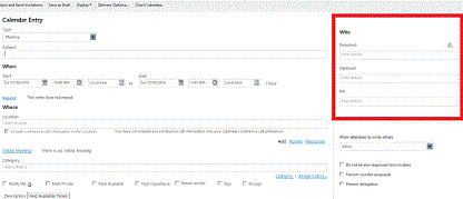 masque d'agenda simplifié