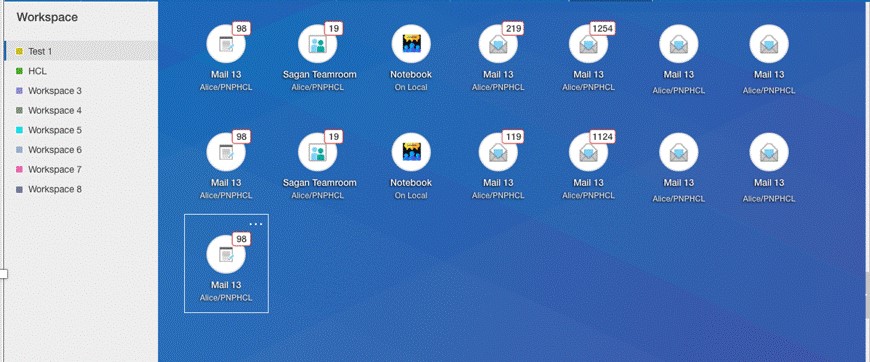 ワークスペースインターフェースの改善