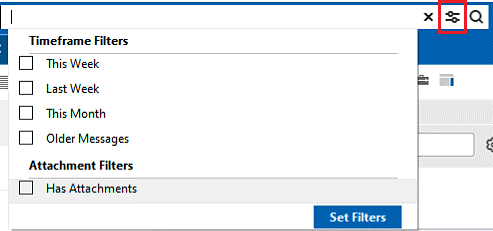 Suchfilter in Version 12