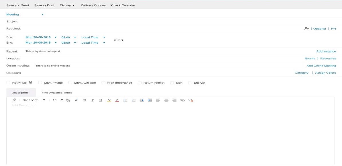 vista de calendario mejorada