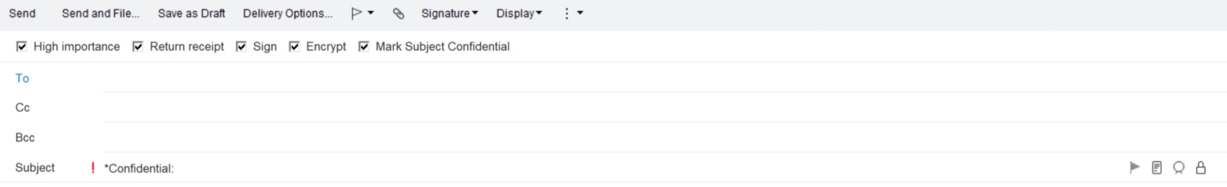 메일의 새로운 헤더 UI