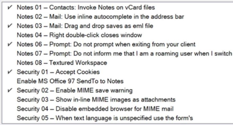 image displaying preferences in a numbering scheme