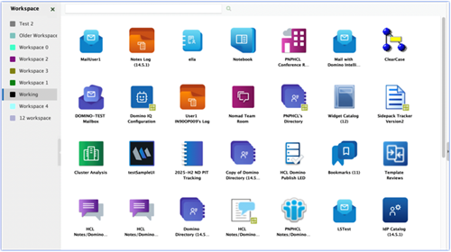 this image shows icons with a consistent size in workspace
