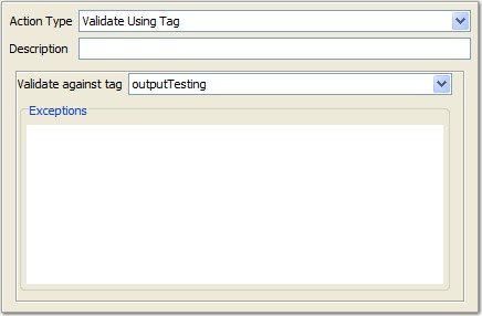 Validate Using Tag