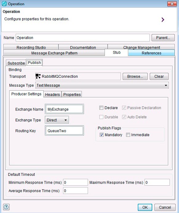 image of the operation screen showing the producer settings.