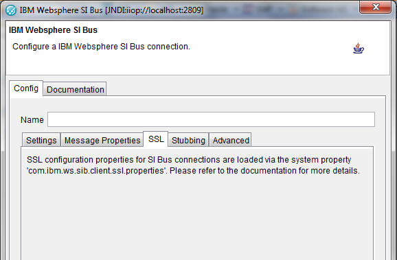 SSL tab of the SIBus transport