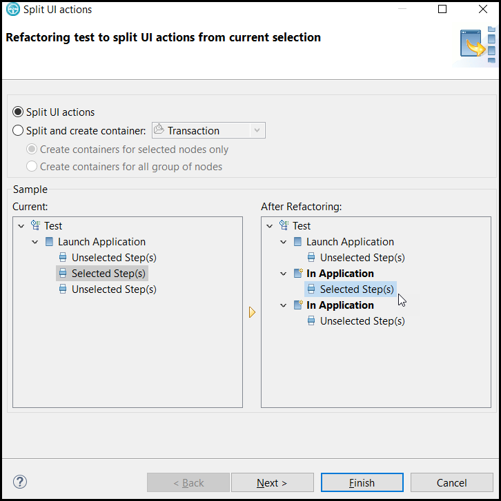 Image of Split UI Refactoring