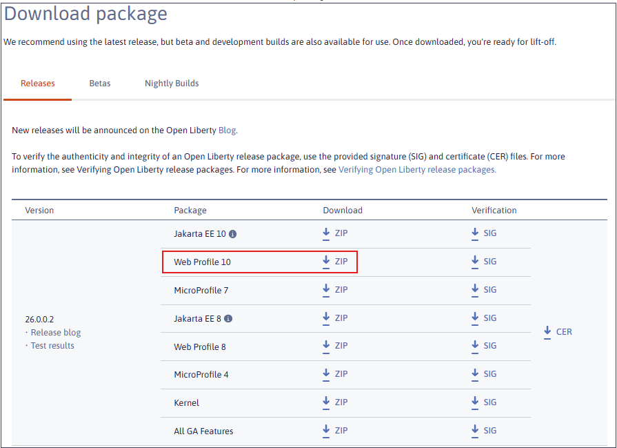 download package