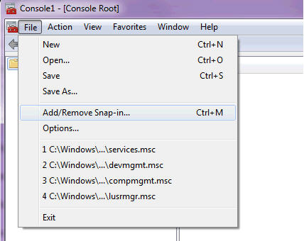 MS Management Console