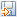 Small blue disk with yellow arrow icon