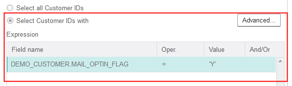 Segment process expression