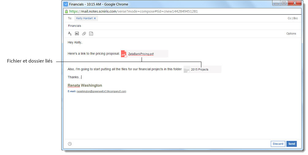 Fichier et dossier liés