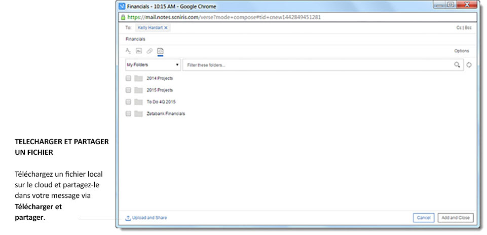 Télécharger et partager un fichier
