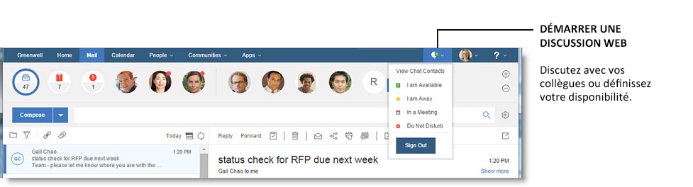 Disponibilité pour discuter